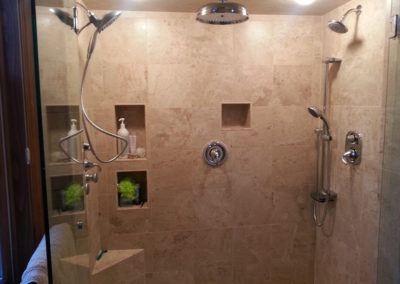 Standing shower plumbing work by Ken Paulson Plumbing