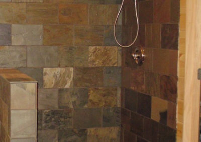 Shower tiling installed by Ken Paulson Plumbing